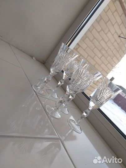 Хрустальные фужеры богемия