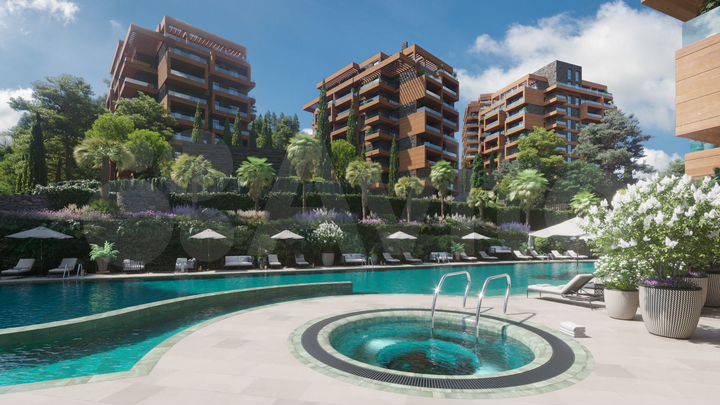 1-к. апартаменты, 57,5 м², 2/8 эт.
