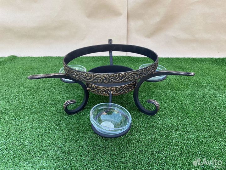 Подставка под садж кованная с соусницами