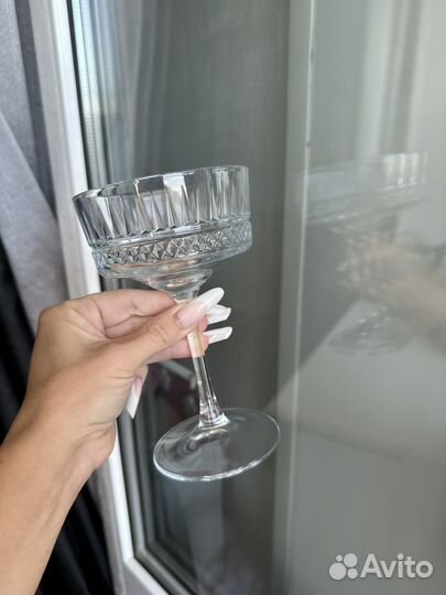 Хрустальные бокалы для шампанского