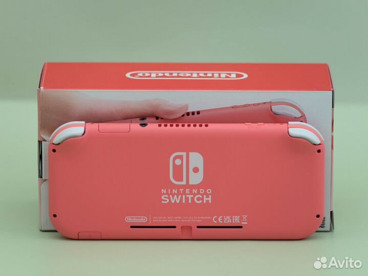 Новая Nintendo switch lite, коралловая, чип, 128