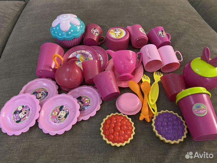 Набор детской посуды с продуктами