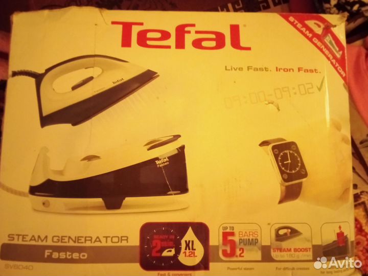 Утюг с парогенератором tefal