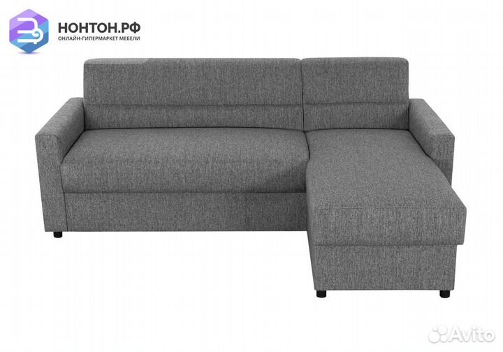 Диван угловой дельфин Виктория 2-1 серый