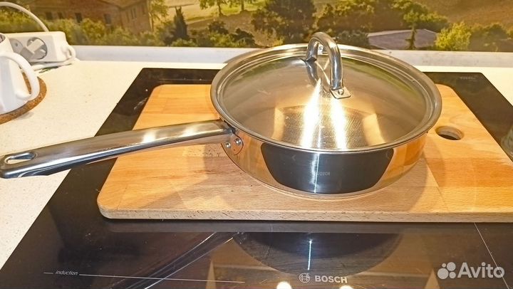 Сковорода IKEA Икея сталь с крышкой