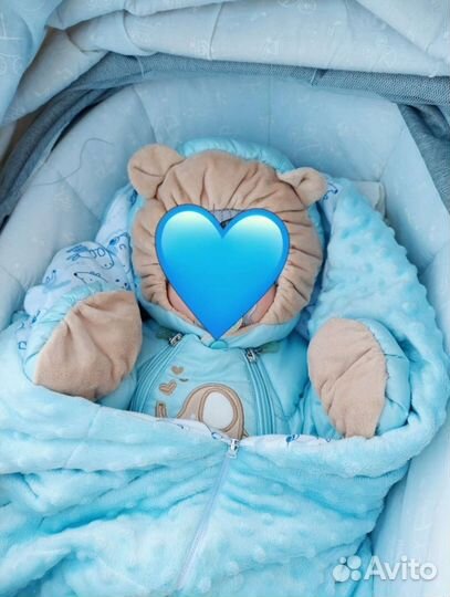 Конверт одеяло на выписку