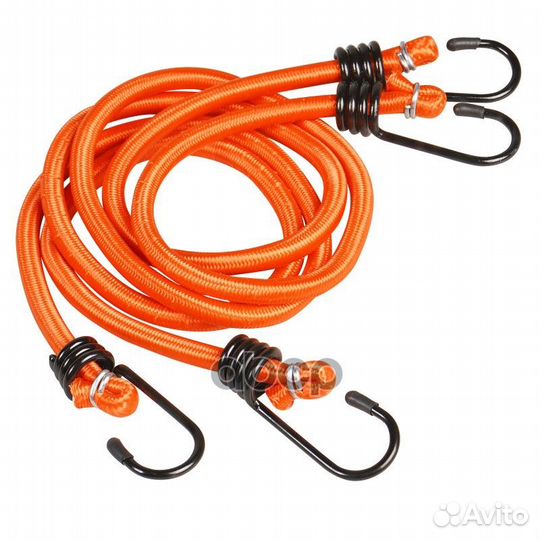 Резинки-стяжки набор 2 шт. 60 см, D-8 мм (метал