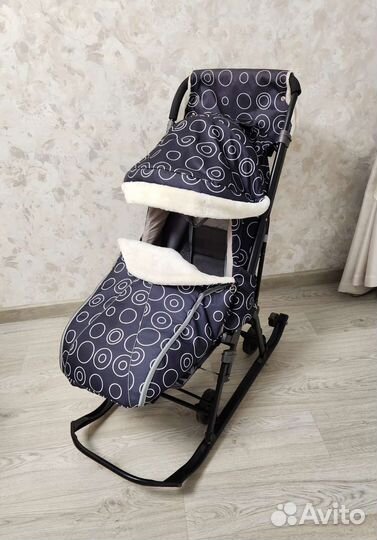 Коляска санки galaxy luxe