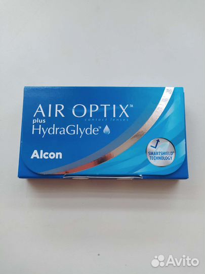 Контактные линзы AIR optix plus HydraGlyde, 2 шт