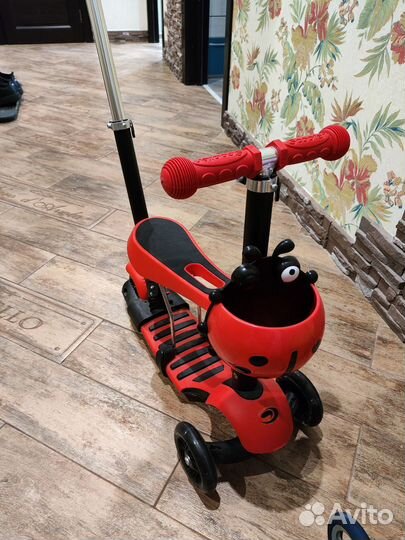 Самокат детский трехколесный бу