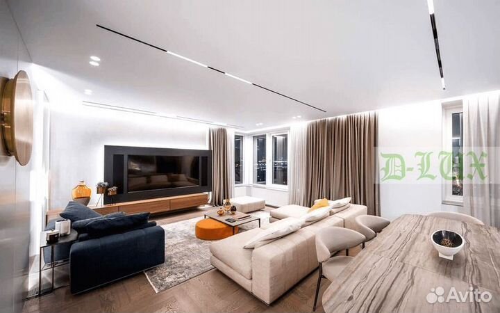 Натяжные потолки с монтажом