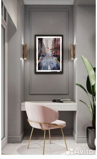 Картина акварелью. Городской пейзаж