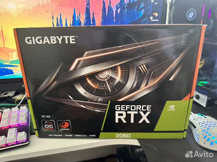 Видеокарта Gigabyte RTX 2060 6gb rev.2