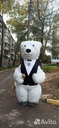 Ростовая кукла. Белый медведь Умка. Аниматор