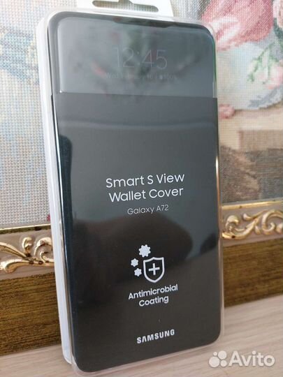 Smart s View Wallet Cover Galaxy A72 чехол новый