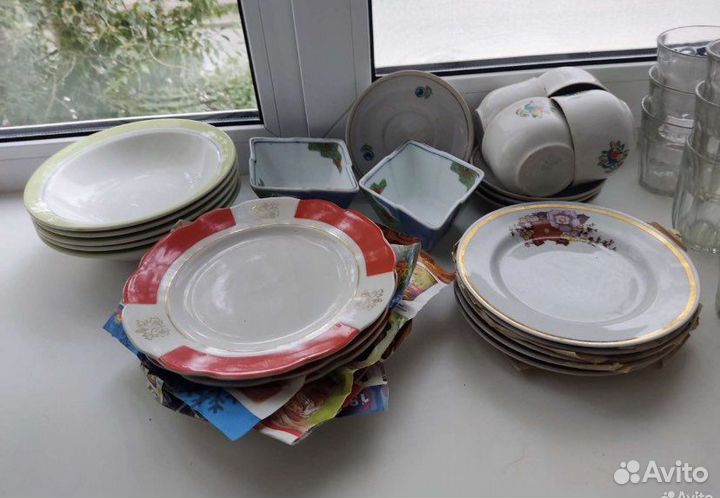 Набор столовой посуды бу