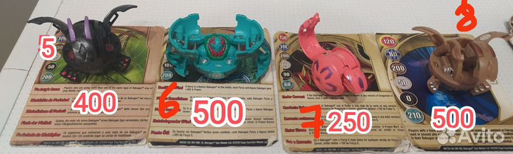 Бакуганы, карточки и др
