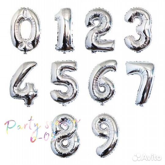 Шар-цифра, высота-1 м