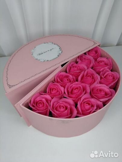 Розы - букет из 15 мыльных роз