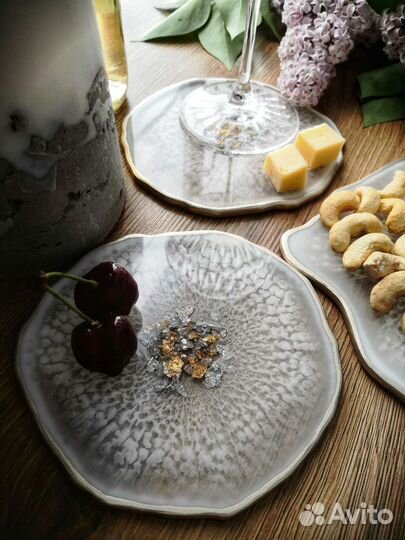 Сервировочный набор из эпоксидной смолы