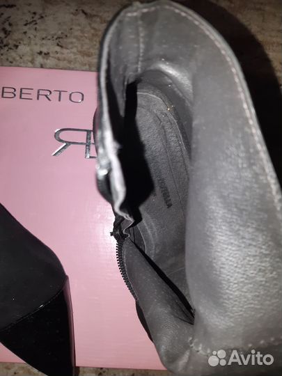 Ботильоны натуральная замша