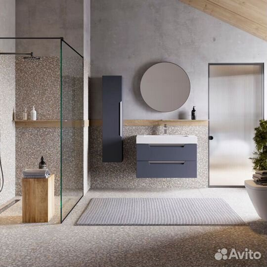 Тумба с раковиной Aqwella cub0109gr Серая