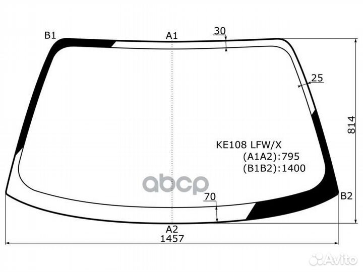 Стекло лобовое toyota corolla ceres/sprinter MA