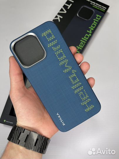 Чехол Pitaka Hello World iPhone 15 pro max