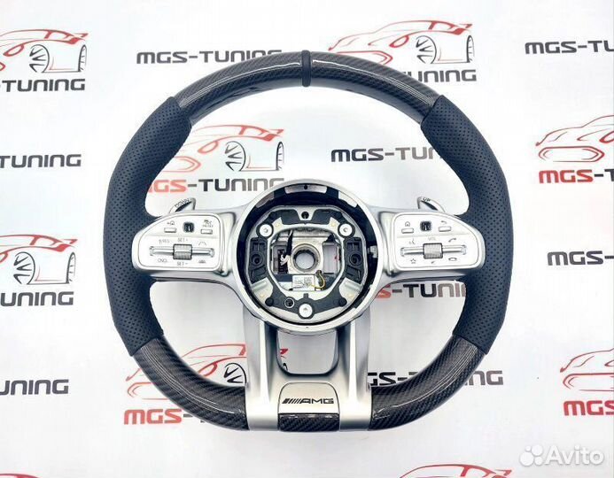 Руль Mercedes 63 AMG карбон с активным круизом