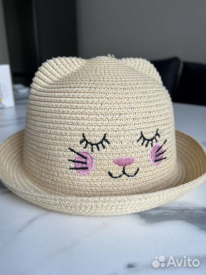 Соломенная шляпа детская