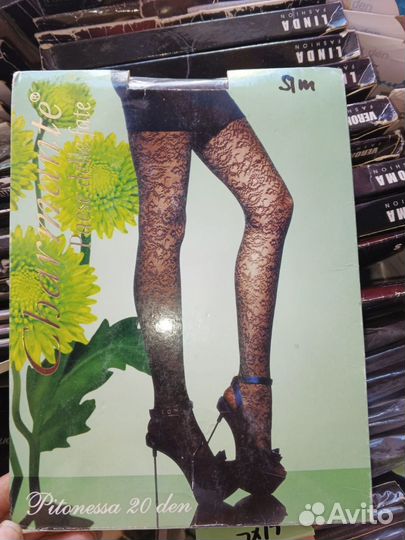 Женские колготки с рисунком