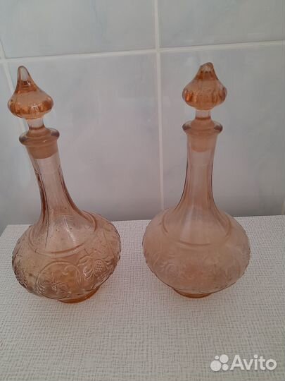 Графин цветное стекло СССР