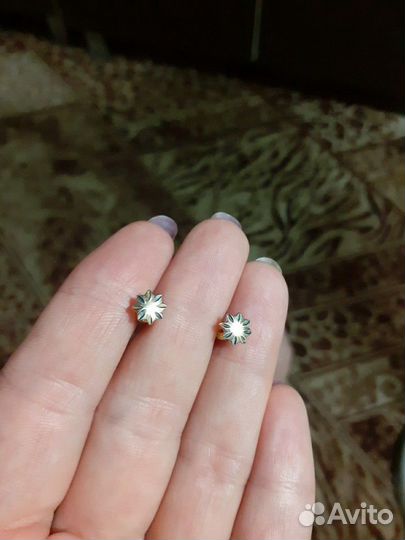 Золотые серьги для девочки