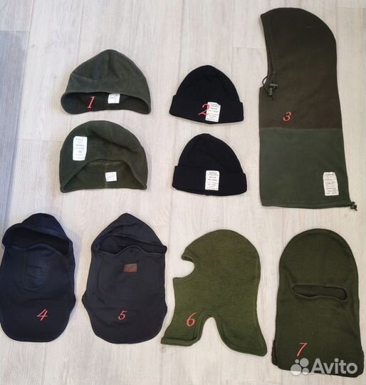 Шапки, балаклавы, подшлемники