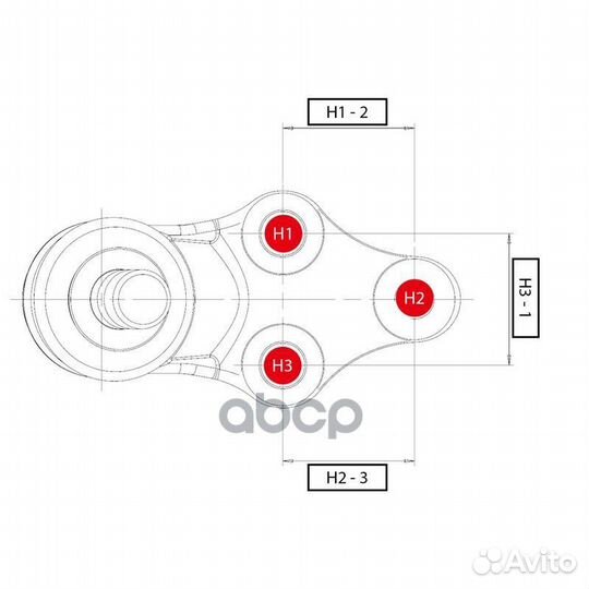 Опора шаровая CB0208 CTR