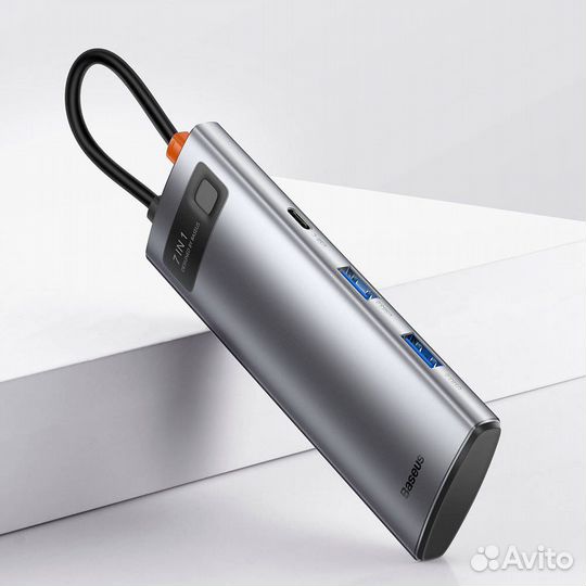 Переходник Baseus Metal Gleam Series 7-in-1 multif