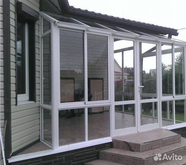 Алюминиевые окна терраса