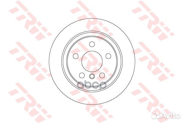 Диск тормозной зад DF6756 TRW