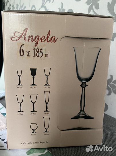 Набор бокалов для вина Bohemia Angela