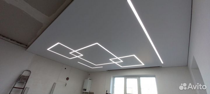 Монтаж натяжных потолков