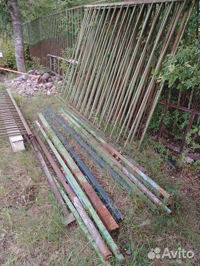 Забор из профтрубы + ворота + калитка