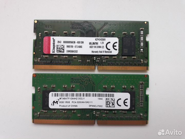 SO-dimm DDR4 16 гб (2x8 гб)