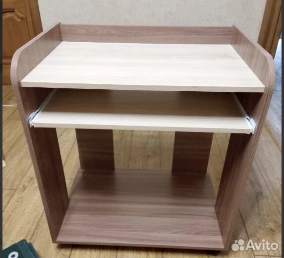 Стол компьютерный Ясень шимо тёмный/Дуб сонома