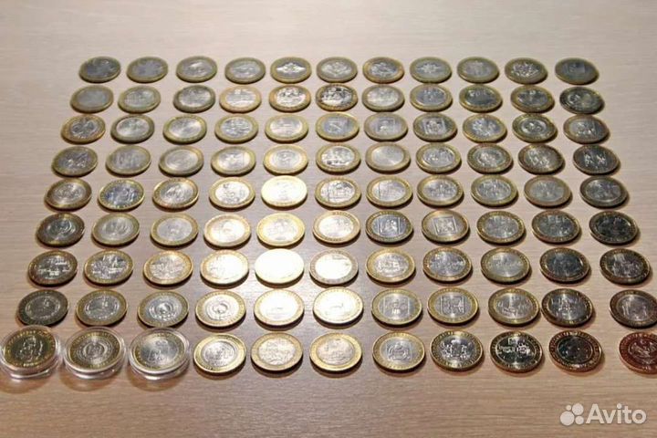 Полная коллекция биметалла 2000-2022 на 2 монетных