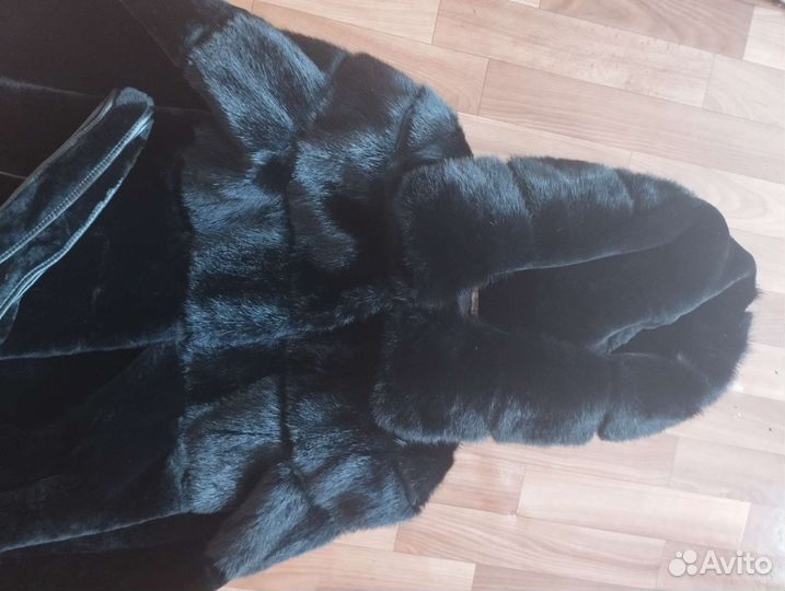 Шуба мутон норка