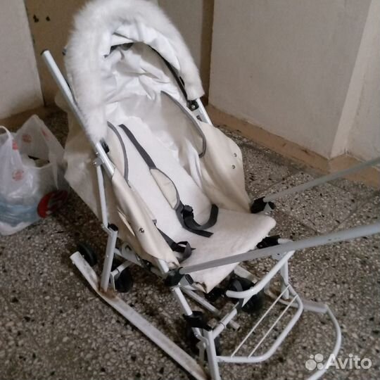 Детские санки-коляска