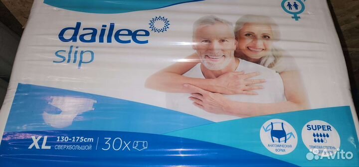Памперсы для взрослых Dailee размер XL(4). Ночные