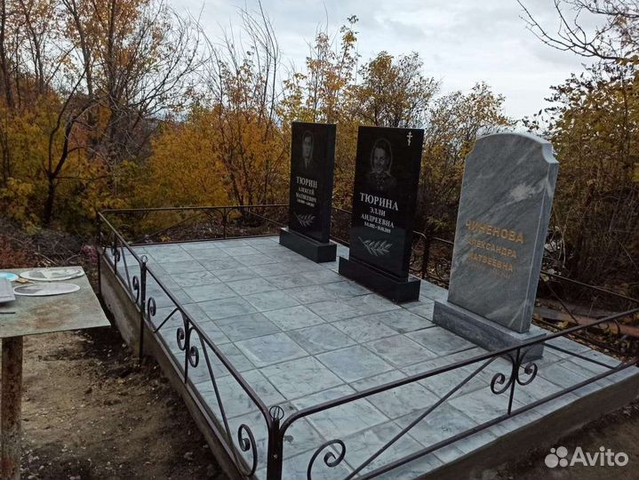 Облицовка благоустройство плиткой могил