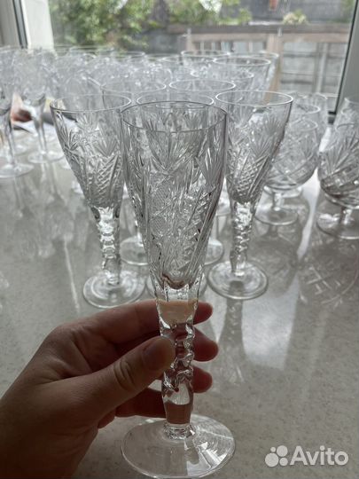 Бокалы для шампанского хрусталь