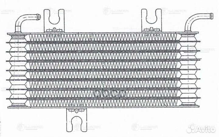 Радиатор масляный nissan qashqai 06- 1.6i/2.0i